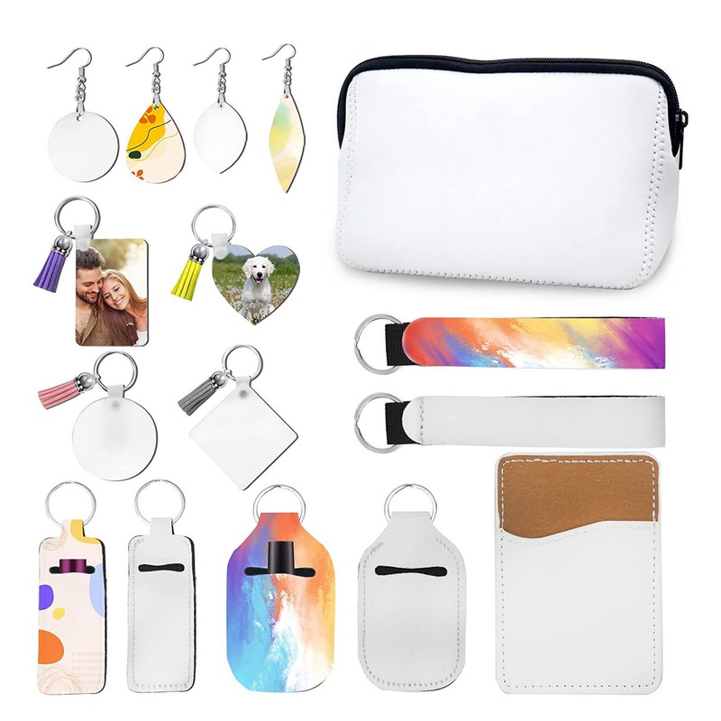 32 Pcs Sublimation Blanks Products Double Sided DIY Sublimation Heat