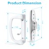 Probrico Patio Sliding Door Handle Set with Mortise Lock, Non-Keyed