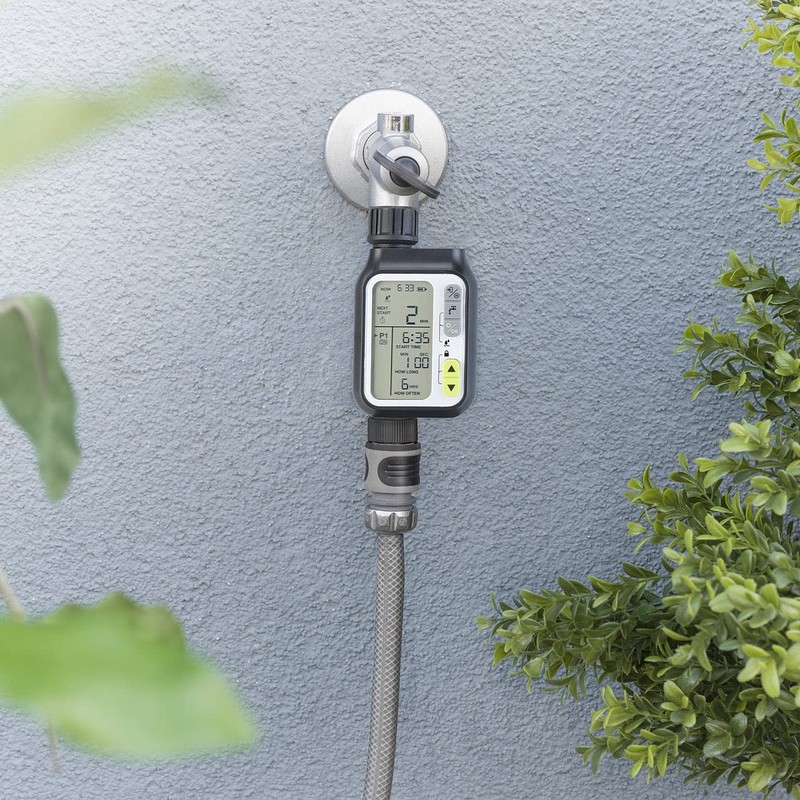 Royal Gardineer Rain Sensor Irrigation: Digital Irrigation Computer with Display