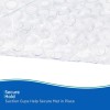 Unbranded Clear Vinyl Bath Mat W/ Suction Cups Shower Tub