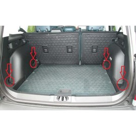 EACCESSORIES EA Trunk Organizer Cargo Net for Ford Bronco Sport 2021-2023 – Floor Style Cargo Net for SUV - Premium Mesh Car Trunk Organizer Vehicle Carrier Storage - Compatible with Ford Bronco Sport