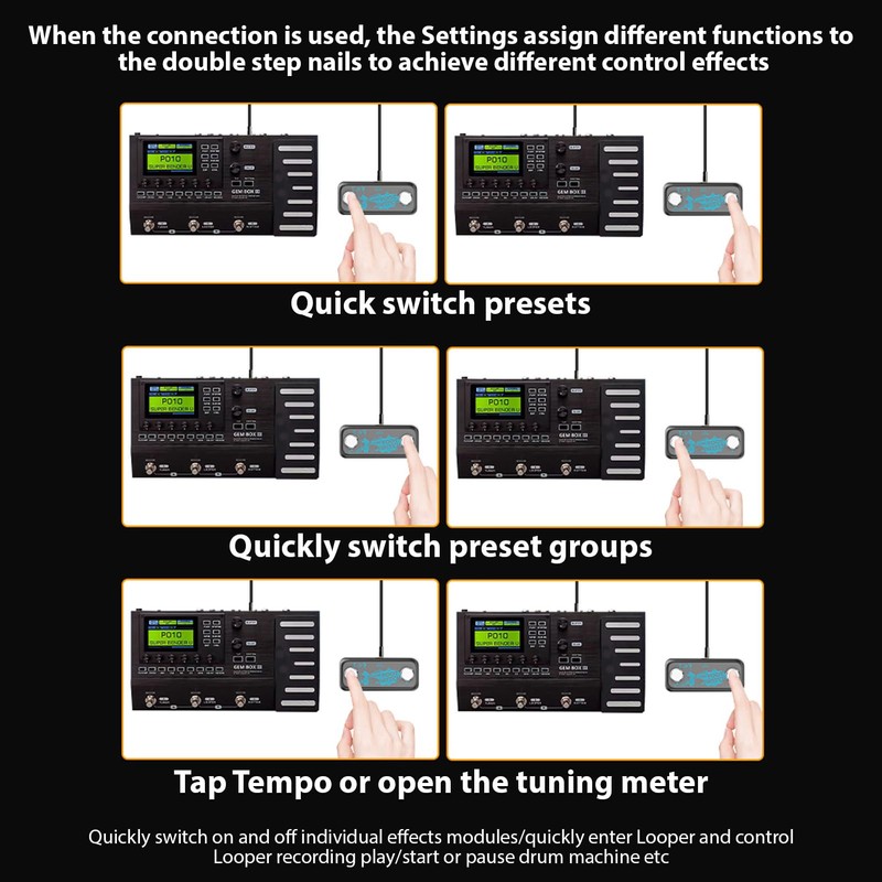 Btuty Dual Foot Switch Pedal Effect Controller Pedal A B