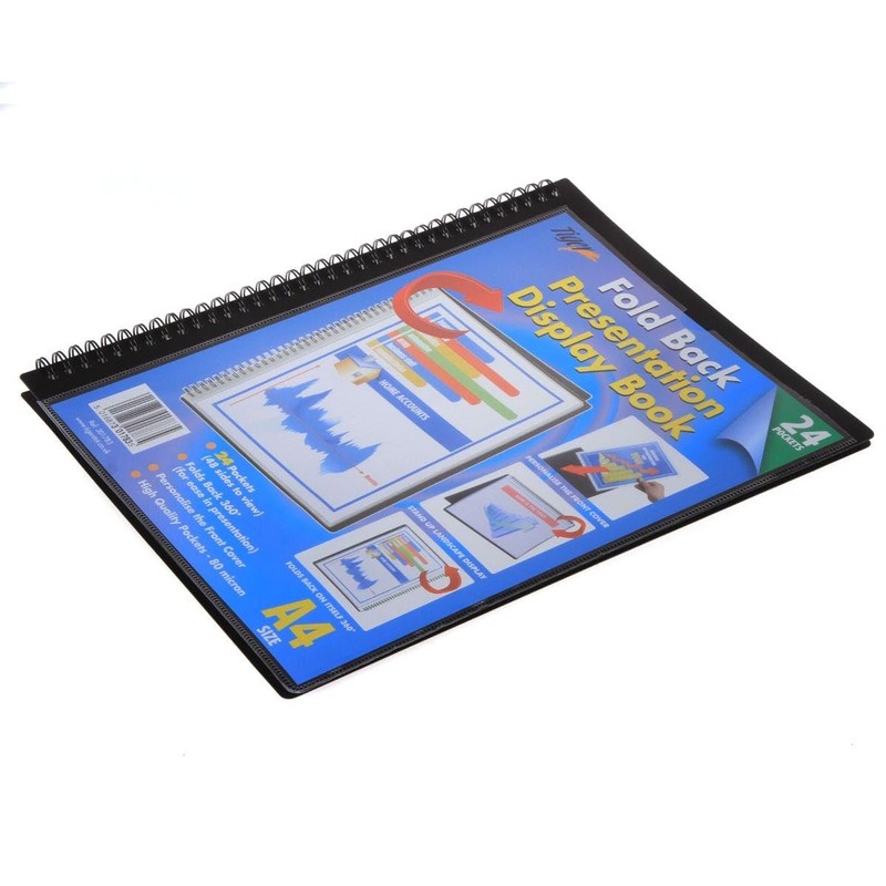Tiger 301783 13803X 24 A4 Pocket Fold Back Display Book