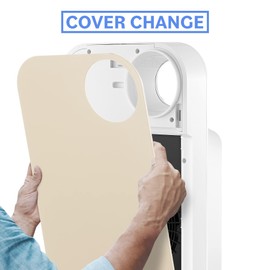 OVAL AIR AIR1000J-COVER Custom Air Purifier Face Cover, 24.4" x 13.7" x 1.38", Sienna Sandy Beige