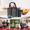 Eurhomewit Bottle Bag, gray, Bottle carrier bottle bag, felt bottle