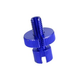 A ABSOPRO Brake Clutch Cable Line Adjuster Screw M8 Aluminum Alloy Blue