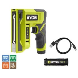 Undisclosed USB LITHIUM 4-in-1 Stapler/Nailer Kit with 3.0 Ah Battery and Charging Cable