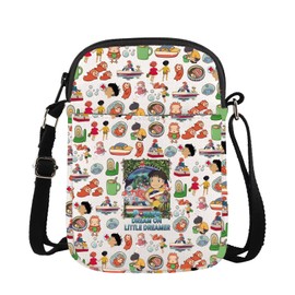 MBMSO Ponyo Crossbody Bag Japanese Manga Gifts for Anime Fans Ponyo and Sosuke Crossbody Purse Anime Movie Gifts Ponyo Merch (Ponyo CB)