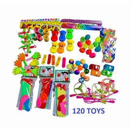 Kids Party Bag Filler Assorted Toys Pack - Pinata Filler - Birthday, Easter, Festival Party Accessories bag filler for Children, Boys & Girls - Kids Party Supplies - ASPIRE UK (200)