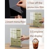 Acrylic Sign Holder 4x6 Inch (6 Pack) - Vertical Clear