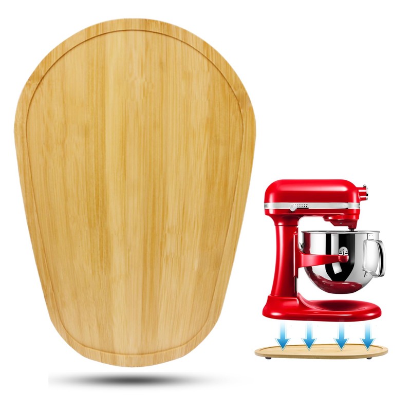 Bamboo Mixer Slider Compatible with Kitchen aid Bowl Lift 5-8