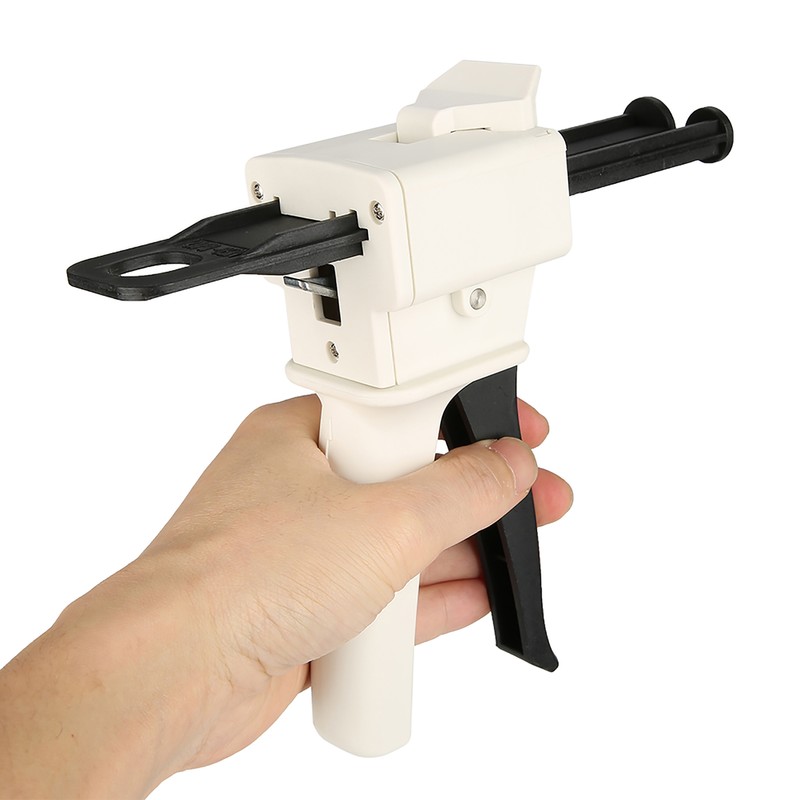 Dental 1:1/2:1 Cartridge Silicone Rubber Mixing Dispenser Delivery Impression Gun