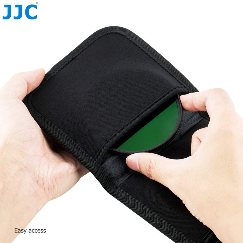 JJC Camera Filter Case Foldable Storage Wallet Pouch for UV