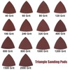 LEONTOOL 30 Pcs 3-1/8 Inch (80mm) Triangular Hook & Loop