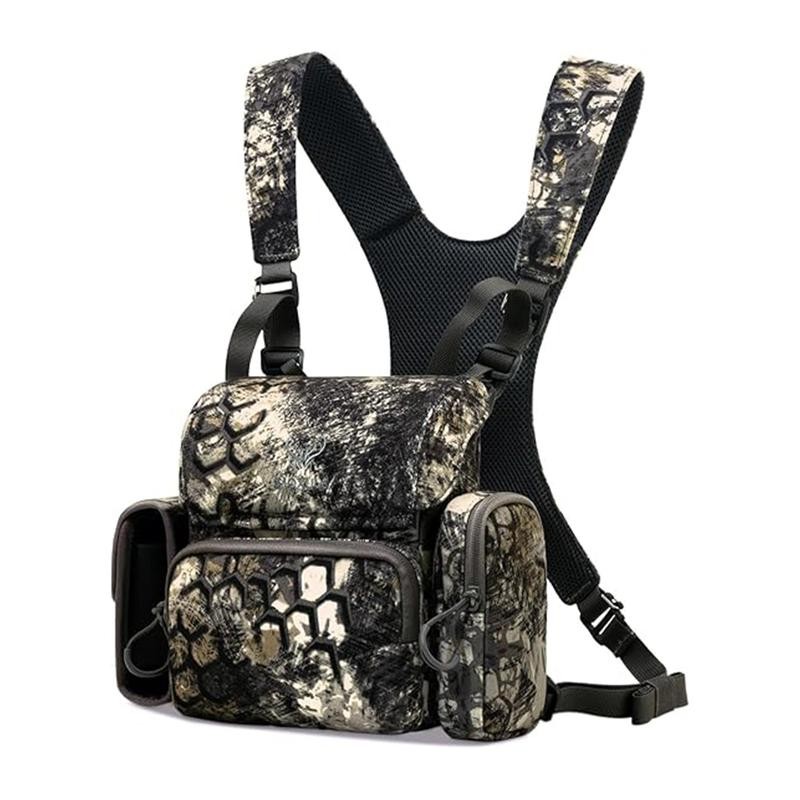 Binocular Harness Chest Pack: Waterproof Bino Case with Rangefinder Pocket