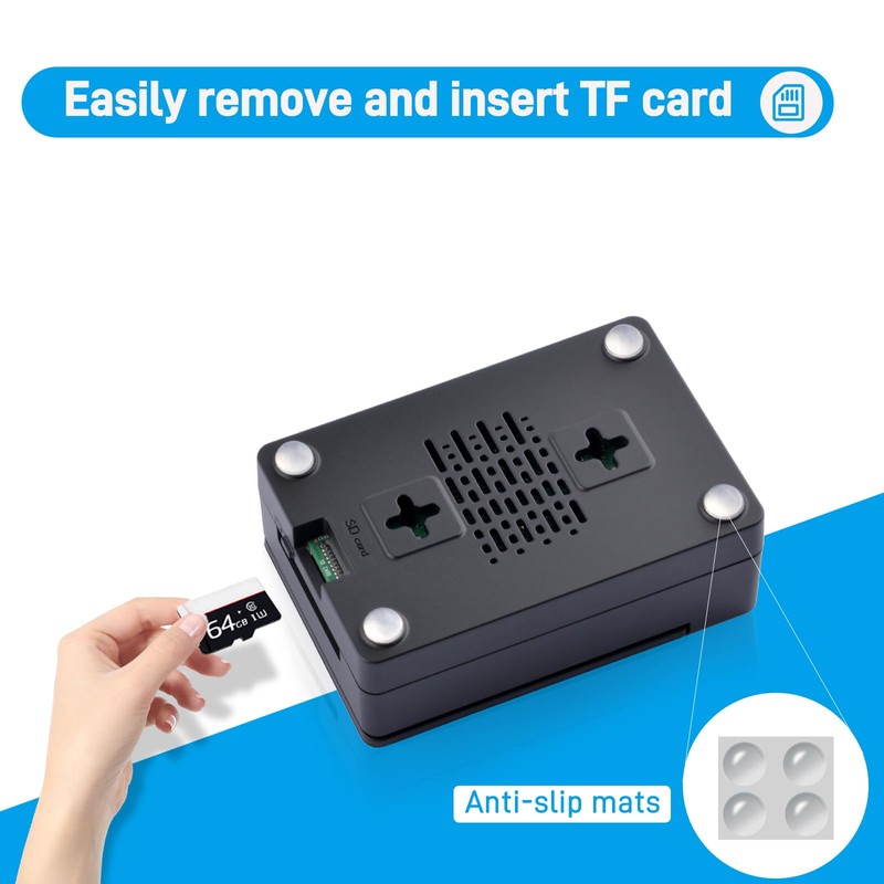 GeeekPi ABS Case with Armor Lite V5 Active Cooler for
