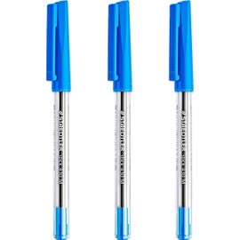 STAEDTLER Medium 0.5mm 430 M Stick Ballpoint Pens Writing Pen Smooth (Blue)