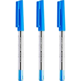 STAEDTLER Medium 0.5mm 430 M Stick Ballpoint Pens Writing Pen Smooth (Blue)