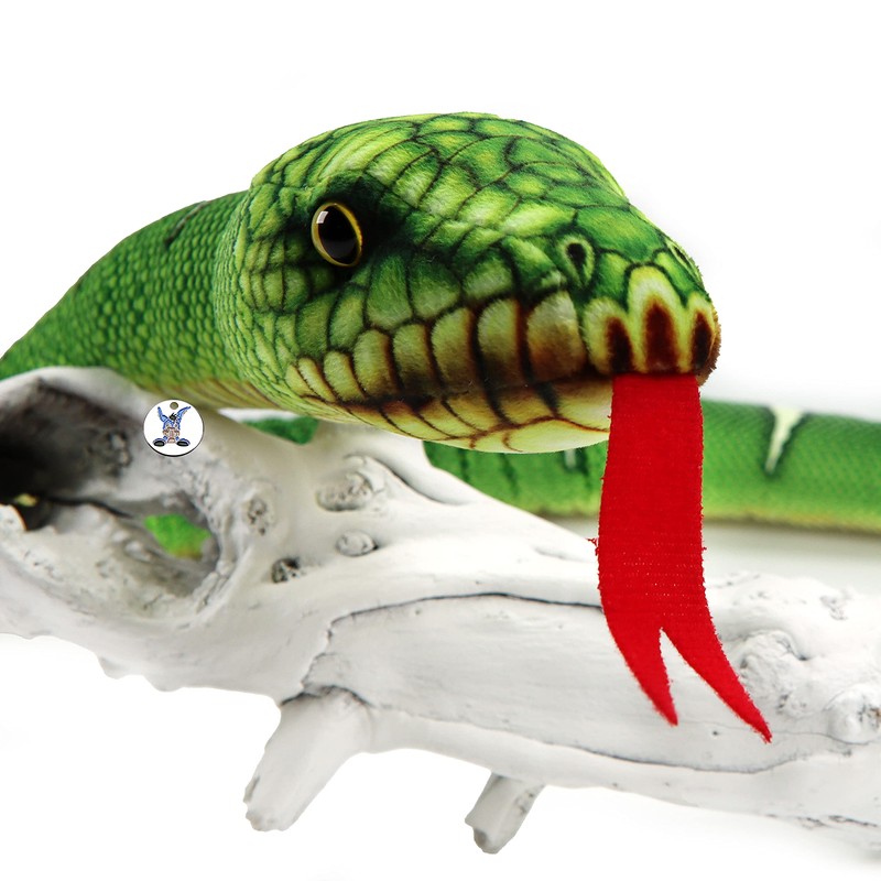 Tree Python Cuddly Toy Snake Green Plush Snake Python Mamba