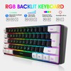 Snpurdiri 60% Wired Gaming Keyboard, Small RGB Backlit Membrane Gaming