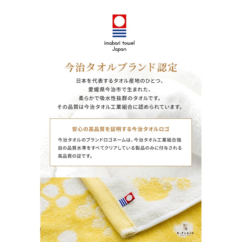 Imabari Towel Hand Towel, Set of 3, Brand Certified, Made