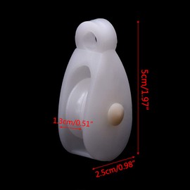 5 Pcs/Set Aquaculture Pulley Poultry Automatic Nylon Plastic Products Birds Equi Pulleys For Lifting With Rope Heavy Duty