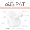 Ryan & Rose Cutie PAT Pacifier Teether (Bulb, White)