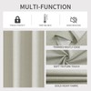 Joydeco Light Beige Blackout Curtains 108 Inches Long, Extra Long