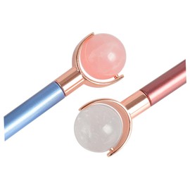 Mikinona Facial Roller Massager Gua Sha Tool Face Skin Care Roller Firming Facial Massager Portable Jade Gua Sha