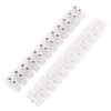 10Pcs 360V 10A Dual Row Screw Terminals Electric Barrier,12-Position Terminal