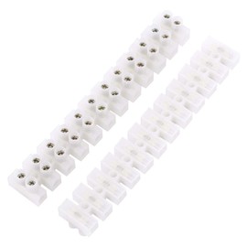 10Pcs 360V 10A Dual Row Screw Terminals Electric Barrier,12-Position Terminal Strip Block Wire Connector Block Used for Motors, Electrical Control,Power,Household Appliances,Lighting Wire Connecting