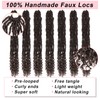 24 Inch Goddess New Faux Locs Crochet Hair 7 Packs