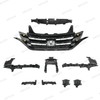 NAYSON 9PC For Honda CR-V 2012-2014 Front Chrome Grille Fog