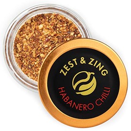 Habanero Chilli (Flakes), 20g Spice Jar - Premium Chillis by ZEST & ZING. Fresher, Convenient, Stackable Spice Jars.