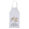 Mr. & Mrs. Panda Cooking Apron Otter Hands Holding Gift