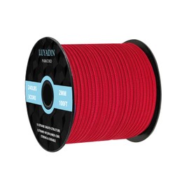 LUYADIN Paracord 240lb - Diameter 2mm Micro Utility Cord -3 Strand Parachute Spool Cord - 100ft 200ft,Paracord for Camping,Hiking,Fishing,Outdoor and DIY