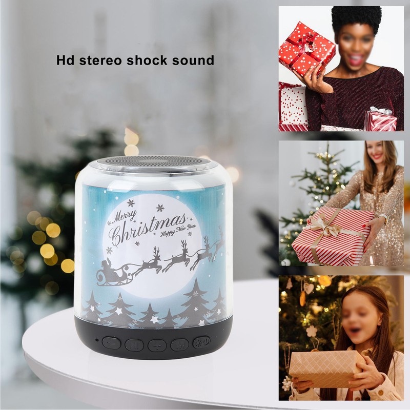 Wireless Bluetooth Speaker Christmas Look HD Stero Sound Portable Speaker