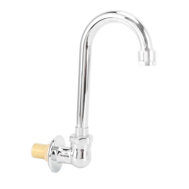 Foot Pedal Faucet Stainless Steel G1/2 Thread Wall Mounted Knee