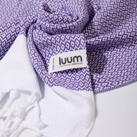 Luum® XXL Beach Towel, Hammam Towel, Large Bath Towel, Sauna Towel, Picnic Blanket, Beach Blanket, Shower Towel, Yoga Pareo, Sarong, Women, Men, Women, Men, Purple, L: 180