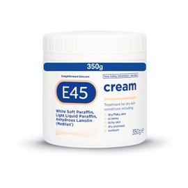 E45 Tratamiento de crema dermatológica para condiciones de piel seca (350 g) por E45