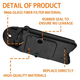 LEMYEF Crankcase CCV Filter Breather Vent Element Replacement for Ram 2500 3500 4500 5500 6.7L & More, Replaces# CV52001, 68002433AA, 68002433AB