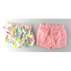 Carter's New Carters Baby Girls 18 Month Shorts Bloomers Fruit Checkered Summer Set Of 2
