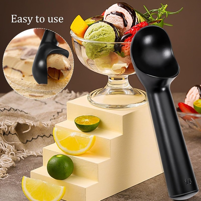 Ice Cream Scoop, Stainless Steel Ice Cream Scoop, for Ice