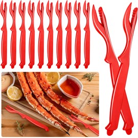 12Pcs Crab Legs Crackers, Easy Opener Shellfish Picks Knife, Crackers Picks Tools Set for Lobster, Crab, Crawfish, Prawns, Shrimp