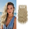 Sofeiyan Clip-In Extensions, 4 Pieces, 40 cm Hair Extensions for