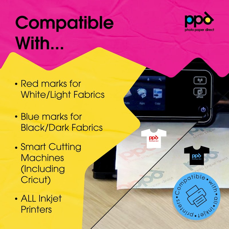 PPD 15 x A4 Inkjet Premium Transfer Paper for Light