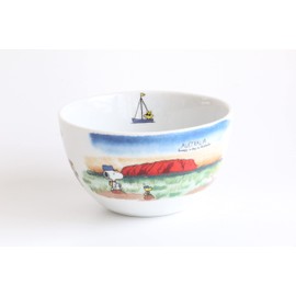 Shimizutougyou Australia Canada Snoopy Bowl Set of 2