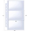 40 Pack 240 Pockets A6 Binder Business Card Sleeves, Ultra-Clear
