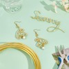 BENECREAT 3 m Bare Solid Brass Wire, 6 Gauge/4 mm