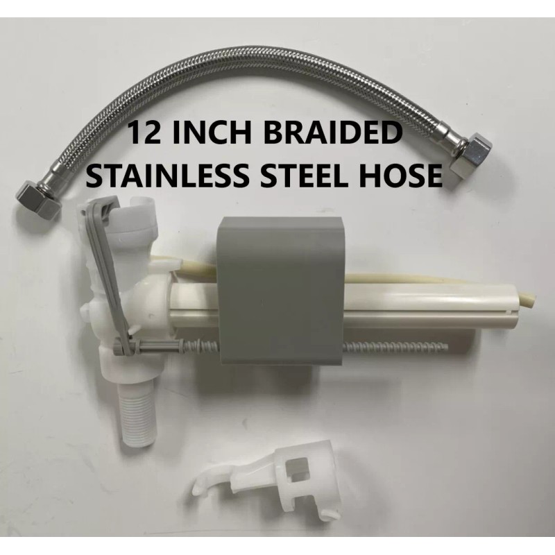 NUFLUSH Delta Side Mount Fill Valve with Braided Water Line